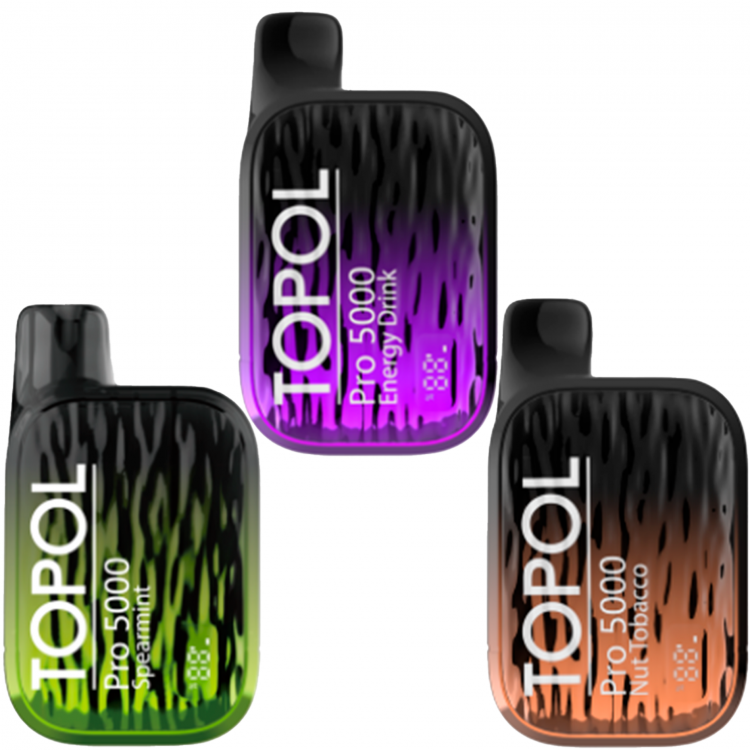 (М) Одноразовая электронная сигарета Topol Pro 5000 - Пряный манго